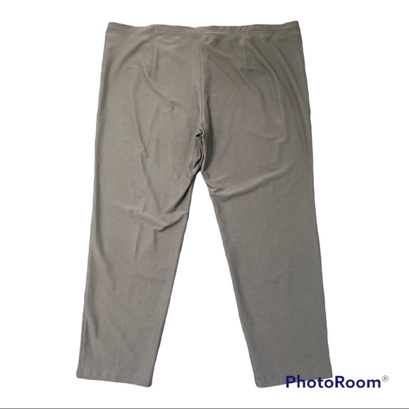 Eileen Fisher Pants Slim Ankle Washable Stretch Crepe 3X Cobblestone NWT - Picture 5 of 11